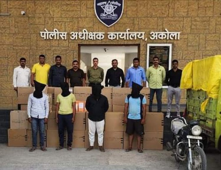सिगारेट गोडाऊन वरील दरोड्याचा पोलिसांनी लावला एका दिवसात छडा :  ५४ लाखाचा माल जप्त