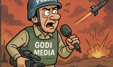 जास्त बुलेट प्रूफ, कमी रिपोर्टिंग – गोदी मीडियाचा युद्धप्रेमाचा तमाशा!