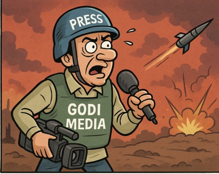 जास्त बुलेट प्रूफ, कमी रिपोर्टिंग – गोदी मीडियाचा युद्धप्रेमाचा तमाशा!