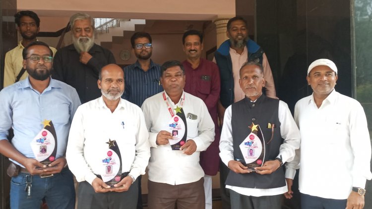 शहरातील दबंग पत्रकारांचा 'गल्ली से दिल्ली न्यूज' तर्फे सन्मान