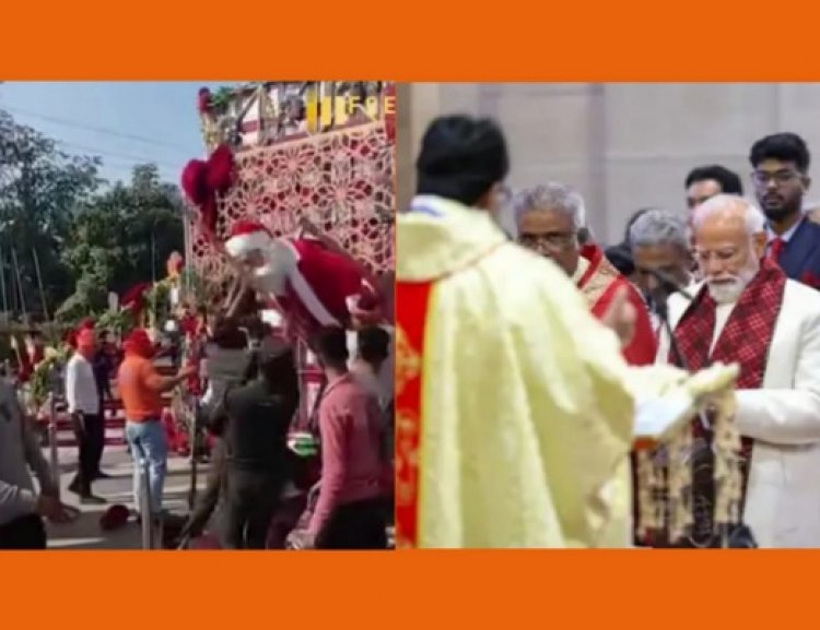 ख्रिसमसच्या दिवशी भक्त बाहेर ठोकीत होते : साहेब आत प्रार्थना करत होते