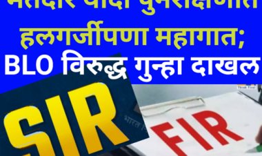 मतदार यादी पुनरीक्षणात हलगर्जीपणा महागात; BLO विरुद्ध गुन्हा दाखल